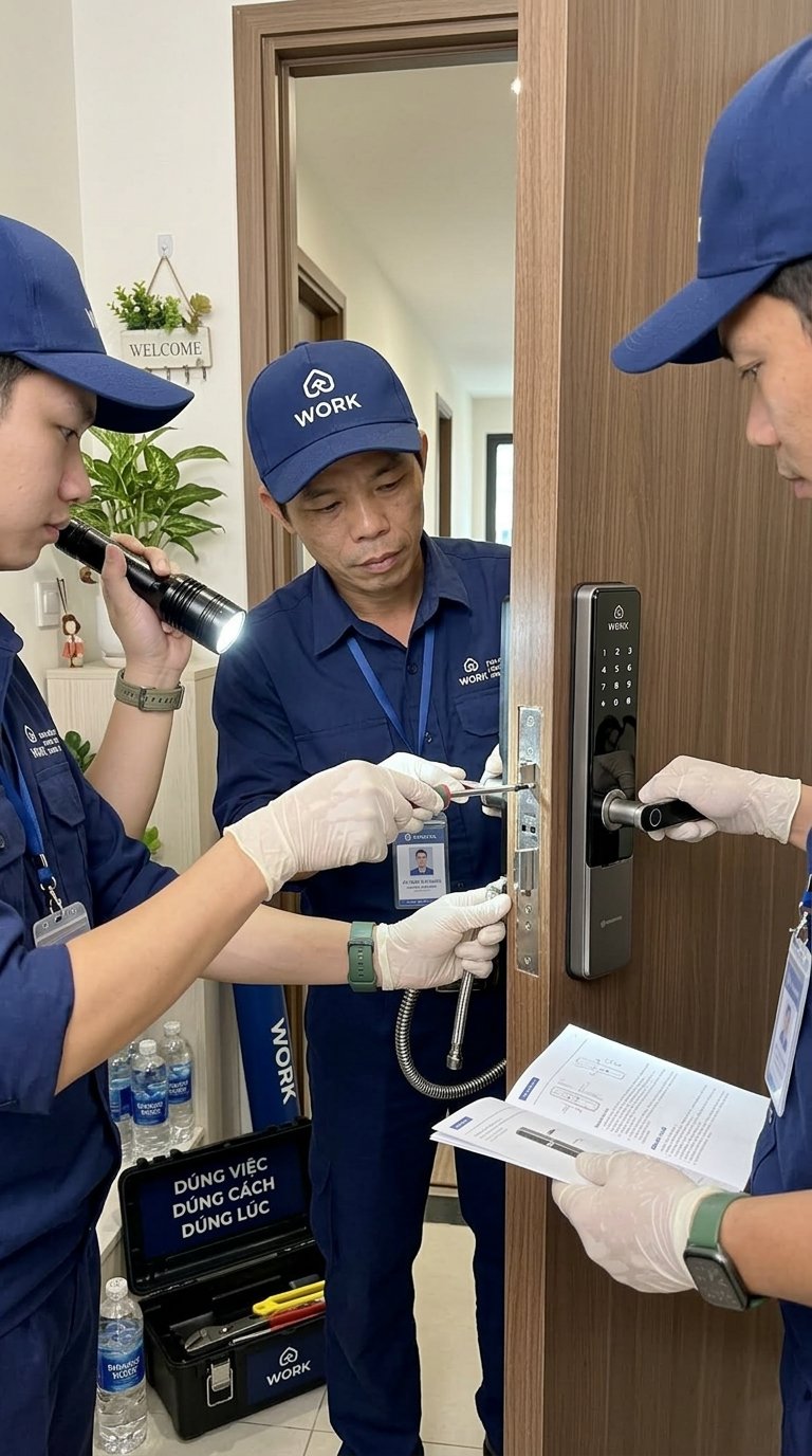 Lắp khóa thông minh